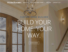 Tablet Screenshot of builtbywinterhomes.com